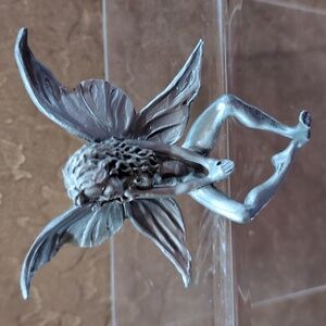 Vintage Star Liana York Sitting Fairy Pose In Pewter Gallo 1992